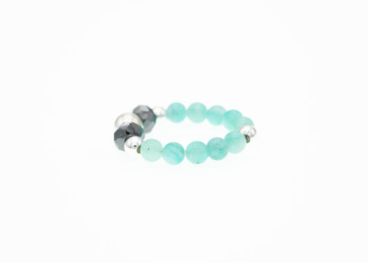 Silver Amazonite Ring