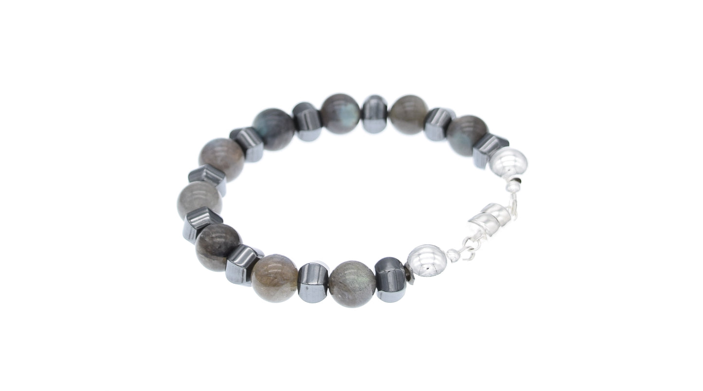 Silver Labradorite Bracelet