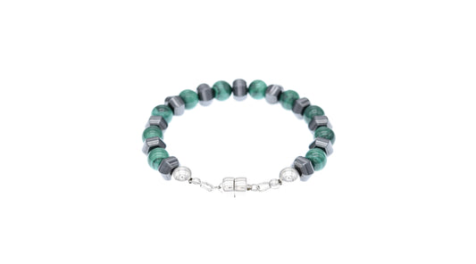 Silver Malachite Bracelet