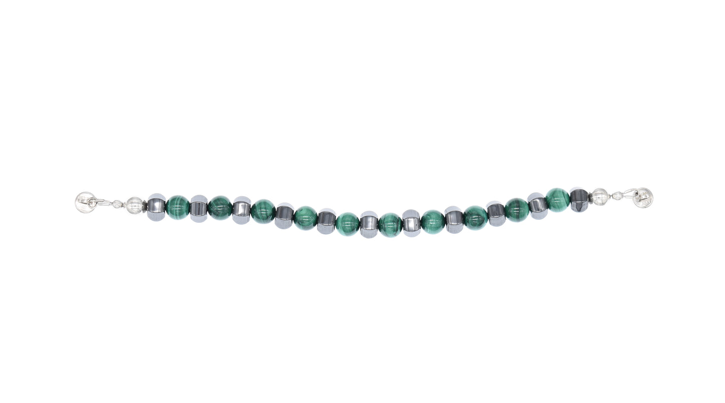 Silver Malachite Bracelet