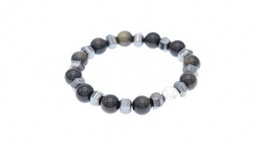Gold Obsidian Bracelet