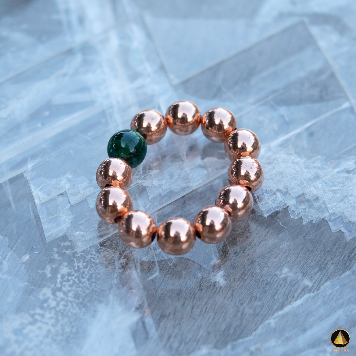 Cu Malachite Ring