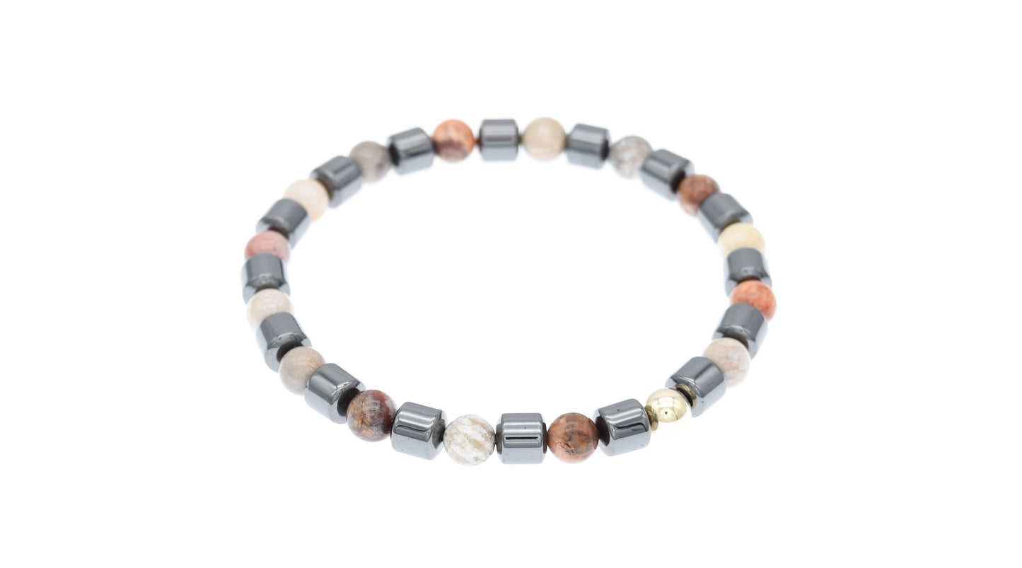Golden Coral Anklet