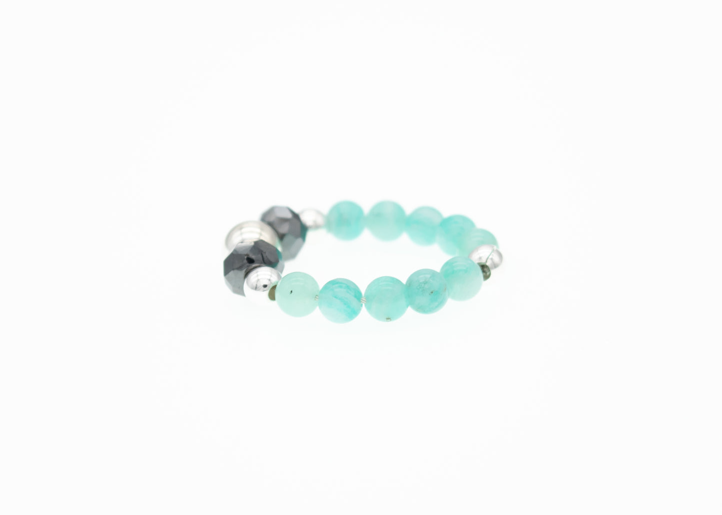 Silver Amazonite Ring