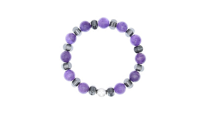 Silver Amethyst Bracelet